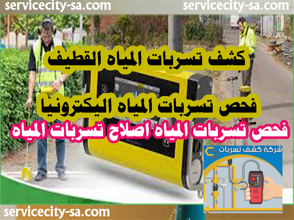 كشف تسربات المياه القطيف فحص تسربات المياه اليكترونيا